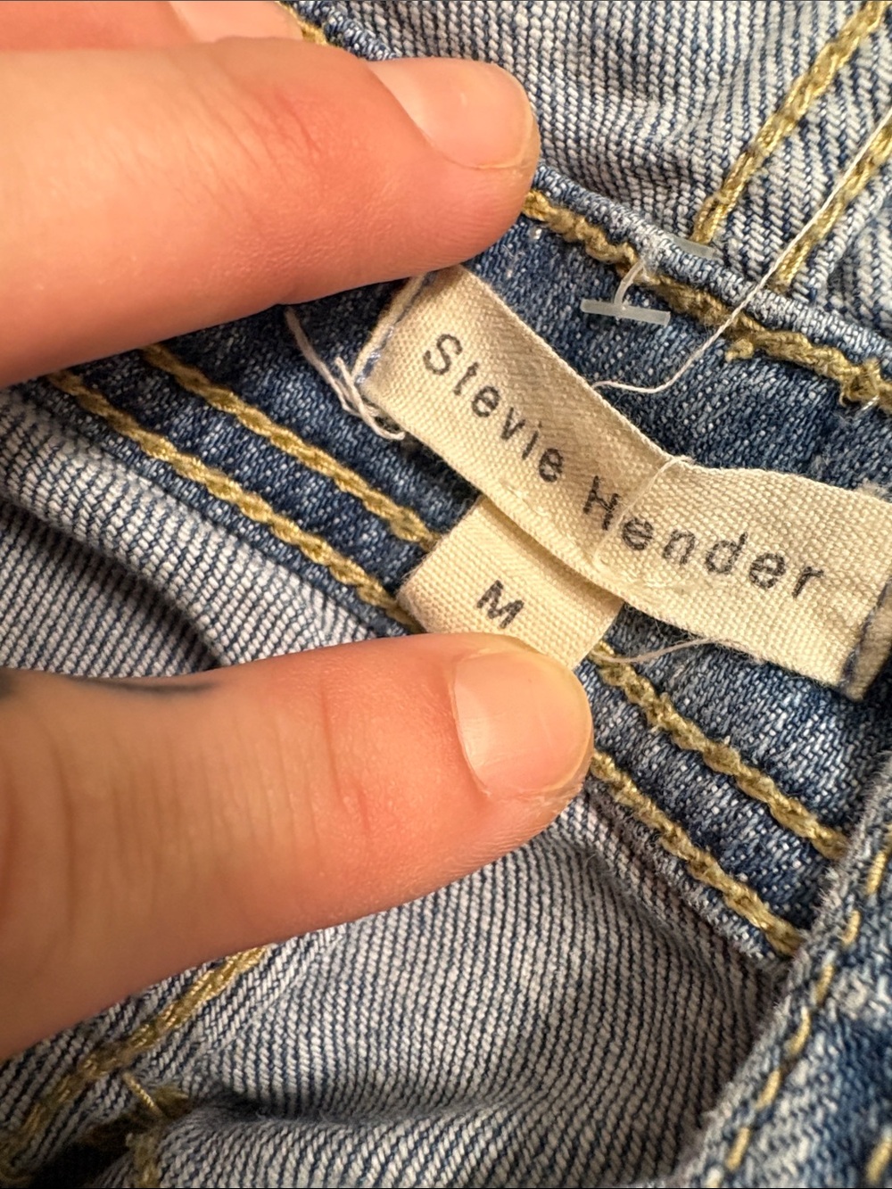 OFFERS OPEN! Stevie Hender Light Distressed Denim Overalls Women’s med overalls - Picture 2 of 7
